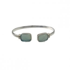 Bia Bangle - Aqua Chalcedony