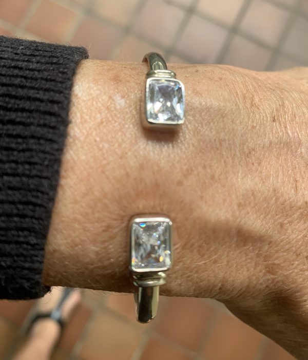Bia Bangle - Clear Cubic Zirconia - Image 2