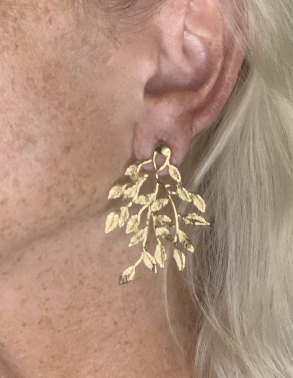 Uara Earrings - Gold Plated Silver - Image 2