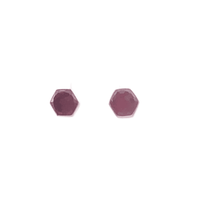 Cardona Post Earrings - Burnt Orange Chalcedony