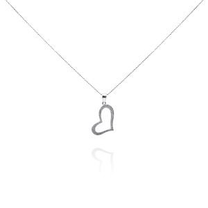 Horae Heart Necklace - Silver