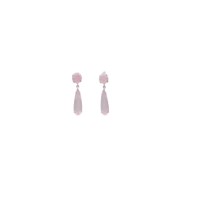 Vimala Post Earrings - Rose Quartz